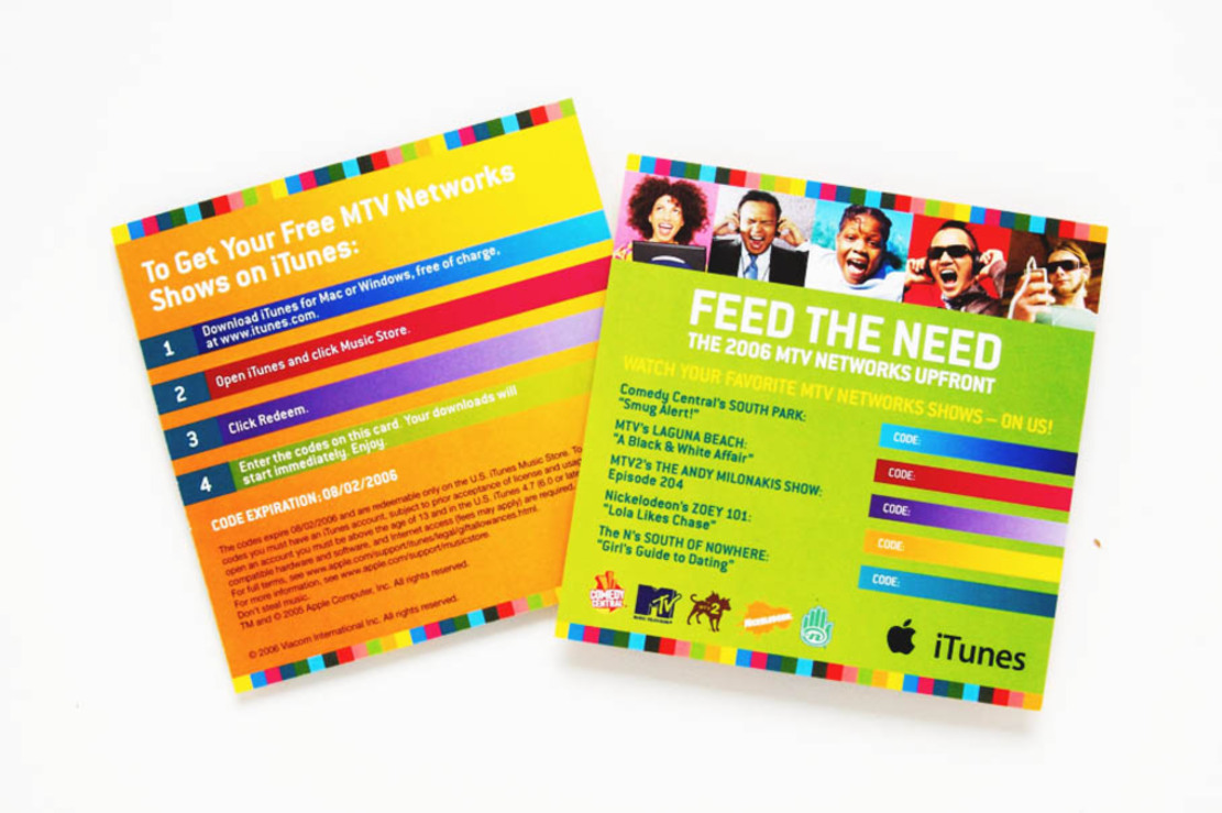 MTVN UPFRONT ’06 “FEED THE NEED” COLLATERAL